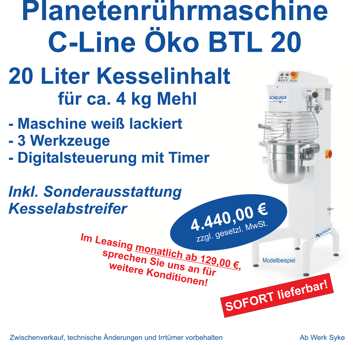 Planetenruehrmaschine C Line Oeko BTL 20