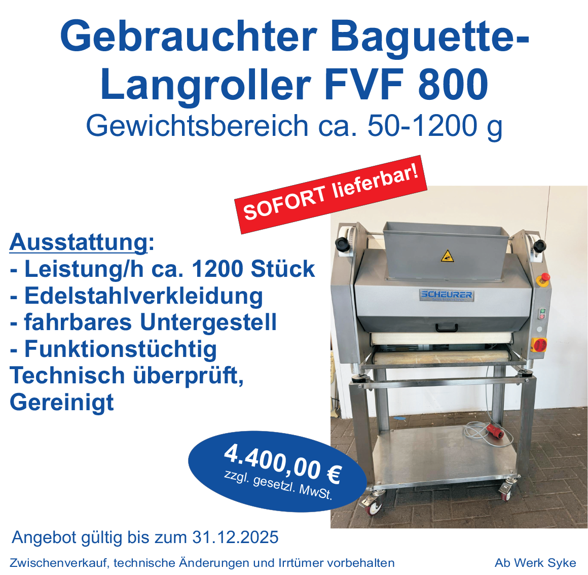 Baguette Langroller FVF 800