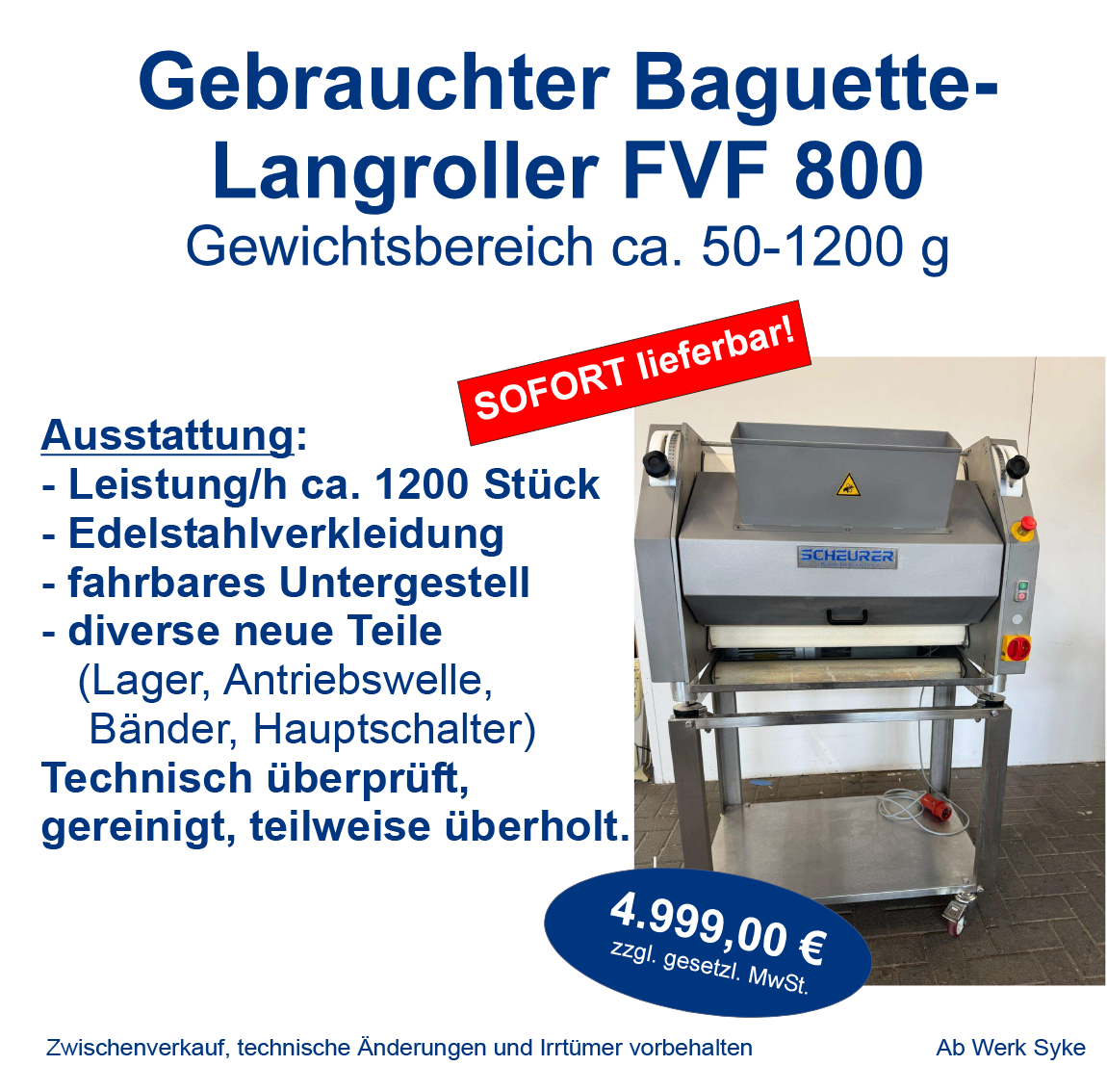 Baguette Langroller FVF 800